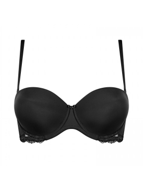 Triumph – Lovely Micro WHUD - czarna - gładka bardotka push-up