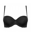 Triumph – Lovely Micro WHUD - czarna - gładka bardotka push-up