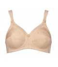 Triumph - Doreen + Cotton 01 N – beżowy – miękki biustonosz bez fiszbin