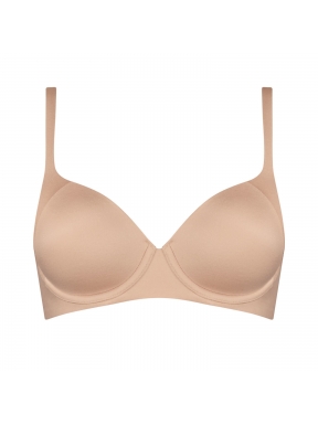 Triumph – Body Make-up Soft Touch WP EX - beżowy - gładki, usztywniony biustonosz z fiszbinami