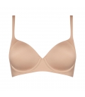 Triumph – Body Make-up Soft Touch WP EX - beżowy - gładki, usztywniony biustonosz z fiszbinami
