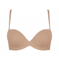 Triumph – Stepy Soft 01 WDP - beżowa - gładka bardotka push-up