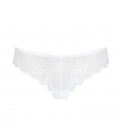 Triumph - Tempting Lace Brazilian String – białe - koronkowe majtki typu string