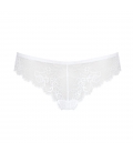 Triumph - Tempting Lace Brazilian String – białe - koronkowe majtki typu string