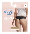 sloggi - ZERO COTTON HIPSTRING – beżowe - bezszwowe, bawełniane stringi laserowo cięte