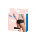 sloggi - ZERO COTTON HIPSTRING – czarne - bezszwowe, bawełniane stringi laserowo cięte