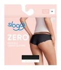 sloggi - ZERO COTTON HIPSTER – czarne - bezszwowe, bawełniane majtki laserowo cięte typu biodrówki