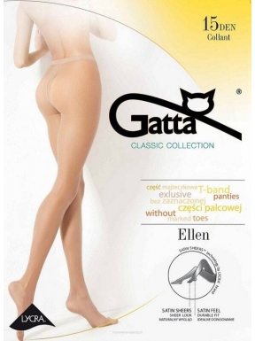 Gatta - Ellen 15den - eleganckie, matowe rajstopy bez zaznaczonej części majteczkowej