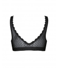 sloggi - ZERO FEEL LACE BRALETTE – czarny - bezszwowy, koronkowy biustonosz typu braletka