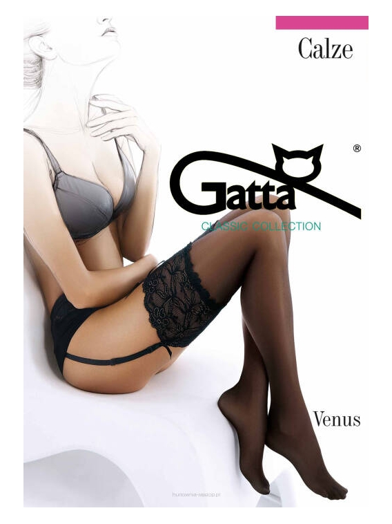 Gatta - Venus - eleganckie pończochy do paska