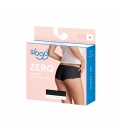 sloggi - ZERO COTTON SHORT – czarne - bezszwowe, bawełniane majtki laserowo cięte typu short 