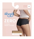sloggi - ZERO COTTON SHORT – beżowe - bezszwowe, bawełniane majtki laserowo cięte typu short 