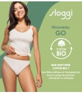 sloggi - GO SHIRT C2P – czarny - dwupak bawełnianych podkoszulek damskich z dekoltem w literę V