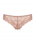 Triumph - Tempting Lace Brazilian String – pudrowy róż - koronkowe majtki typu string