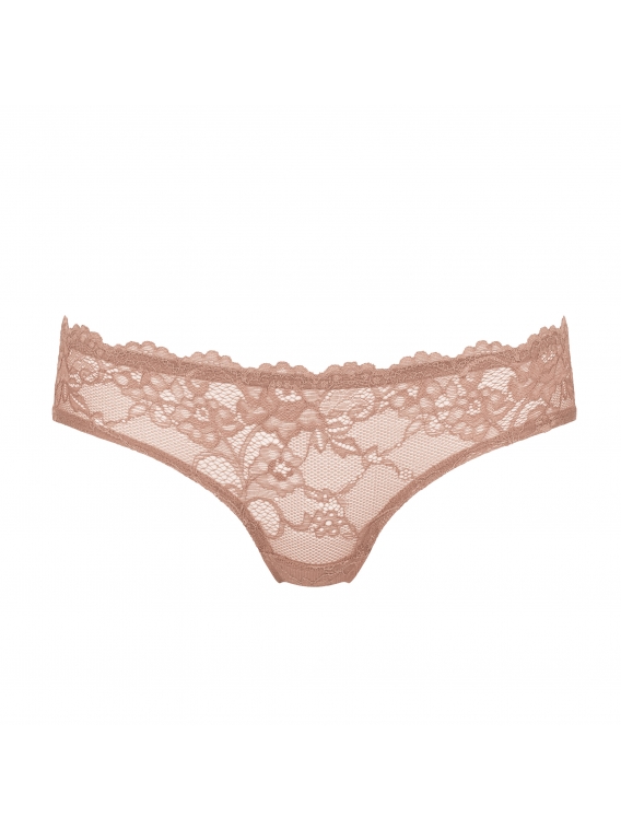 Triumph - Tempting Lace Hipster – pudrowy róż - koronkowe majtki typu hipster